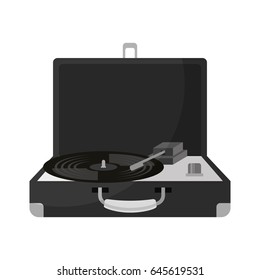 old record player vinyl record