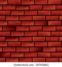 old red brick grunge wall vector background. grunge red brick wall seamless pattern vector backdrop or layout