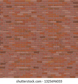 Old red brick wall background frame for your text or image. Realistic performance.