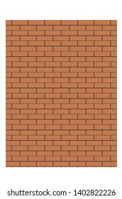 Old red brick wall texture background vector illustration EPS10