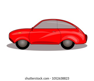 old red car