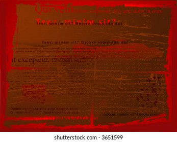 Old Red Text Paper.