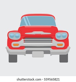 Old red truck