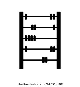 old retro abacus icon. Vector illustration
