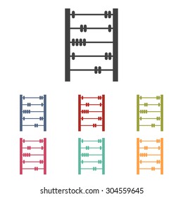 Old retro abacus icon. Vector illustration