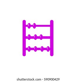 Old retro abacus icon. Vector flat icon.