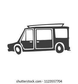 old retro car on a white background