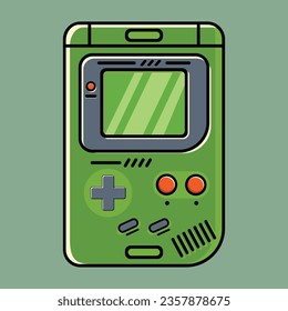 Old Retro Game vintage vector illustration