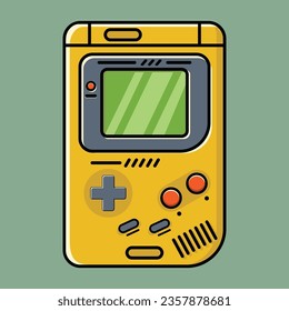 Old Retro Game vintage vector illustration