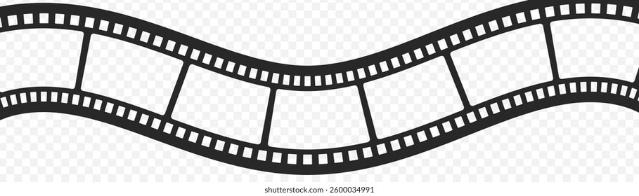 Old retro tape film video movies, Grunge vintage film strip for photo video filming, Vector illustration.