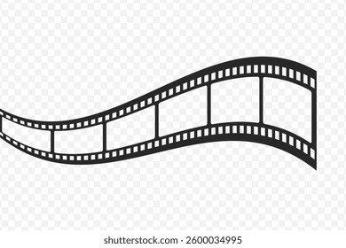 Old retro tape film video movies, Grunge vintage film strip for photo video filming, Vector illustration.