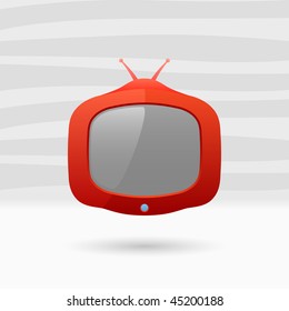 Old Retro Television. Vector illustration.