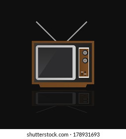Old, retro tv