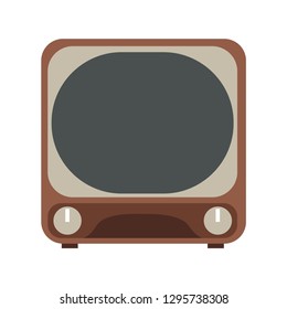 Old Retro Tv Emoji Vector