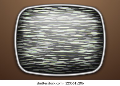 Old Retro Tv Screen No Signal Stock Vector (Royalty Free) 1235615206 ...