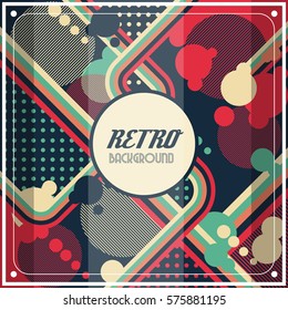 Old retro Vintage style background Design Template,Vector
