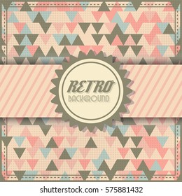 Old retro Vintage style background Design Template Vector Illustration