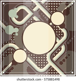 Old retro Vintage style background Design Template Vector Illustration