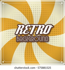 Old retro Vintage style background Design Template Vector Illustration