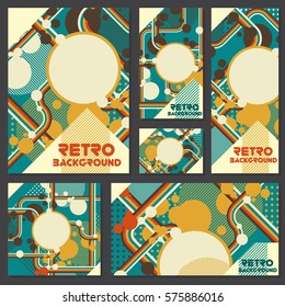 Old retro Vintage style background Design Template Vector Illustration