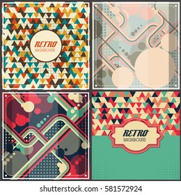 Old retro Vintage style background Design Template Vector Illustration