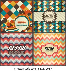 Ilustración vectorial de plantilla de diseño de fondo de estilo antiguo retro