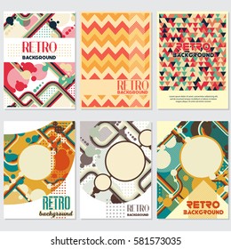 Old retro Vintage style background Design Template Vector Illustration