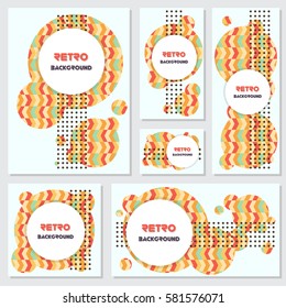 Old retro Vintage style background Design Template,Vector Illustration