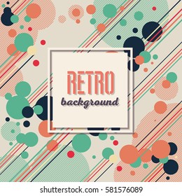 Old retro Vintage style background Design Template,Vector Illustration