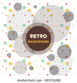 Old retro Vintage style background Design Template,Vector Illustration