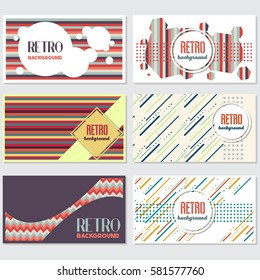 Old retro Vintage style background Design Template Vector Illustration