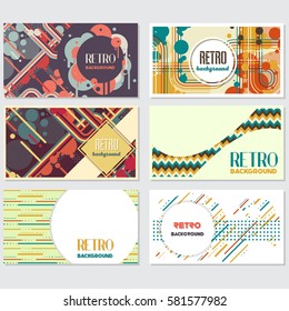 Old retro Vintage style background Design Template Vector Illustration
