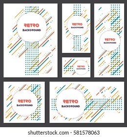 Old retro Vintage style background Design Template,Vector Illustration