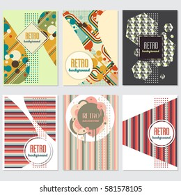 Old retro Vintage style background Design Template Vector Illustration