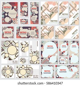 Old retro Vintage style background Design Template,Vector Illustration