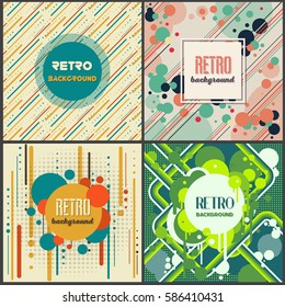 Old retro Vintage style background Design Template,Vector Illustration