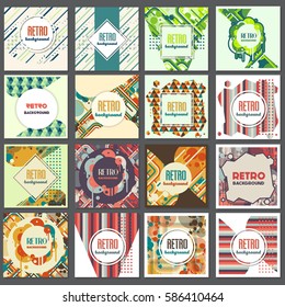 Old retro Vintage style background Design Template,Vector Illustration