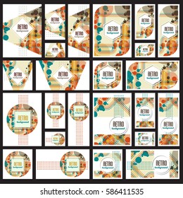 Old retro Vintage style background Design Template,Vector Illustration