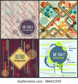 Old retro Vintage style background Design Template,Vector Illustration