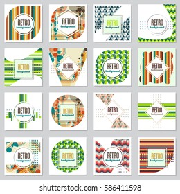Old retro Vintage style background Design Template,Vector Illustration