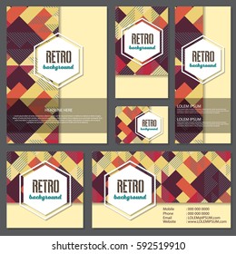 Old retro Vintage style background Design Template,Vector Illustration