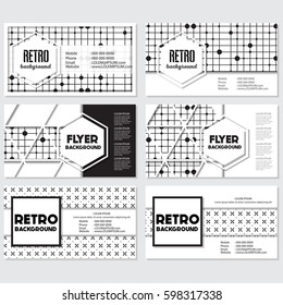 Old retro Vintage style background Design Template,Vector Illustration