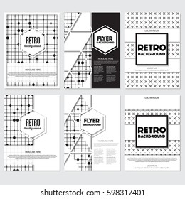 Old retro Vintage style background Design Template,Vector Illustration