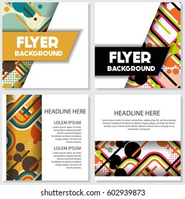 Old retro Vintage style background Design Template,Vector Illustration
