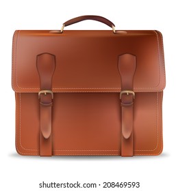 old riefcase.vintage vector illustration.
