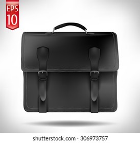 old riefcase.vintage vector illustration.