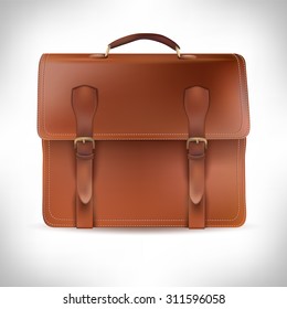 old riefcase.vintage vector illustration.