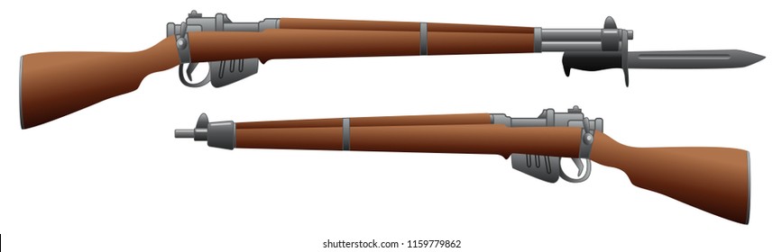 Old Rifle Gun Graphic Vector