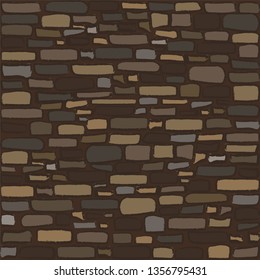 Old rock stone texture, vector illustration