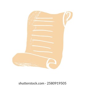 Old rolled paper background beige textured